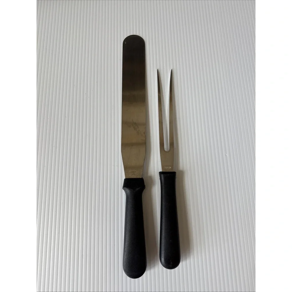 Mercer‎ Cutlery M14007 Carving Fork M18800 Bread Knife Stainless Steel